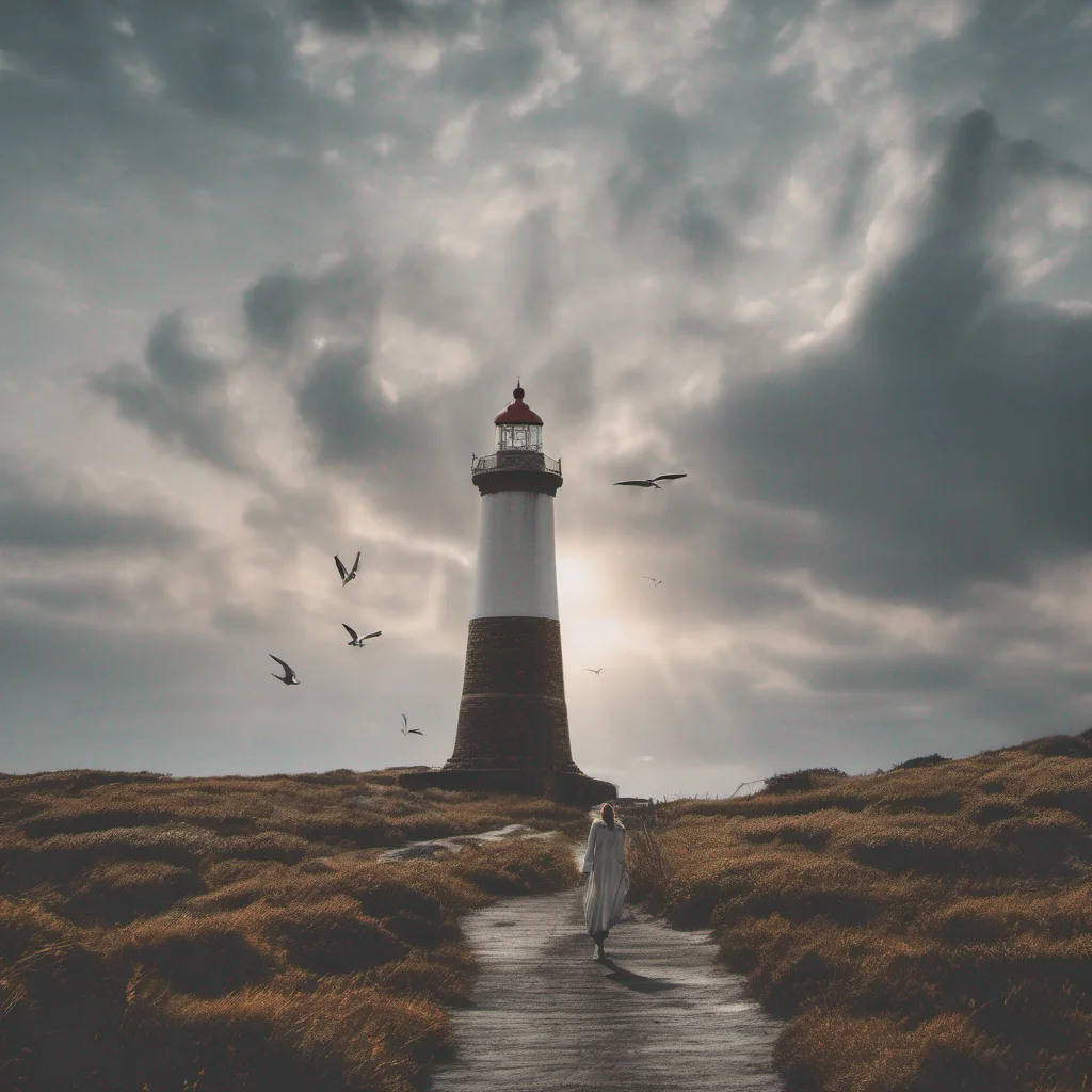 majestic lighthouse with person breaking free amazing awesome portrait 2