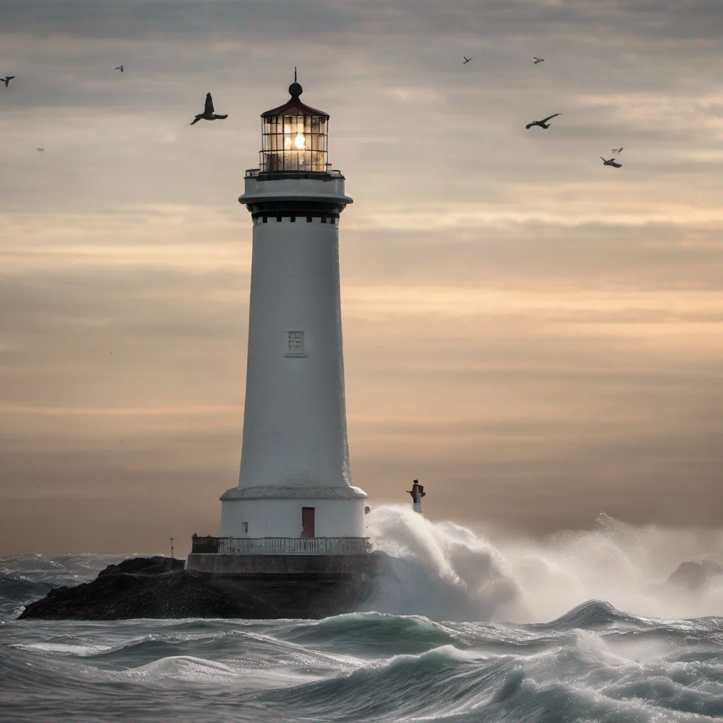 majestic lighthouse with person breaking free good looking trending fantastic 1