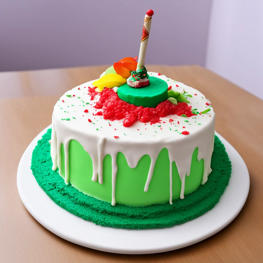 make a cake for a person who does and likes graphic designing and plays cricket 