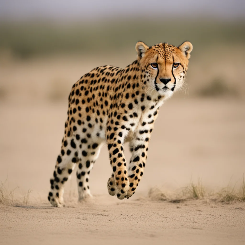 aimake a cheetah run