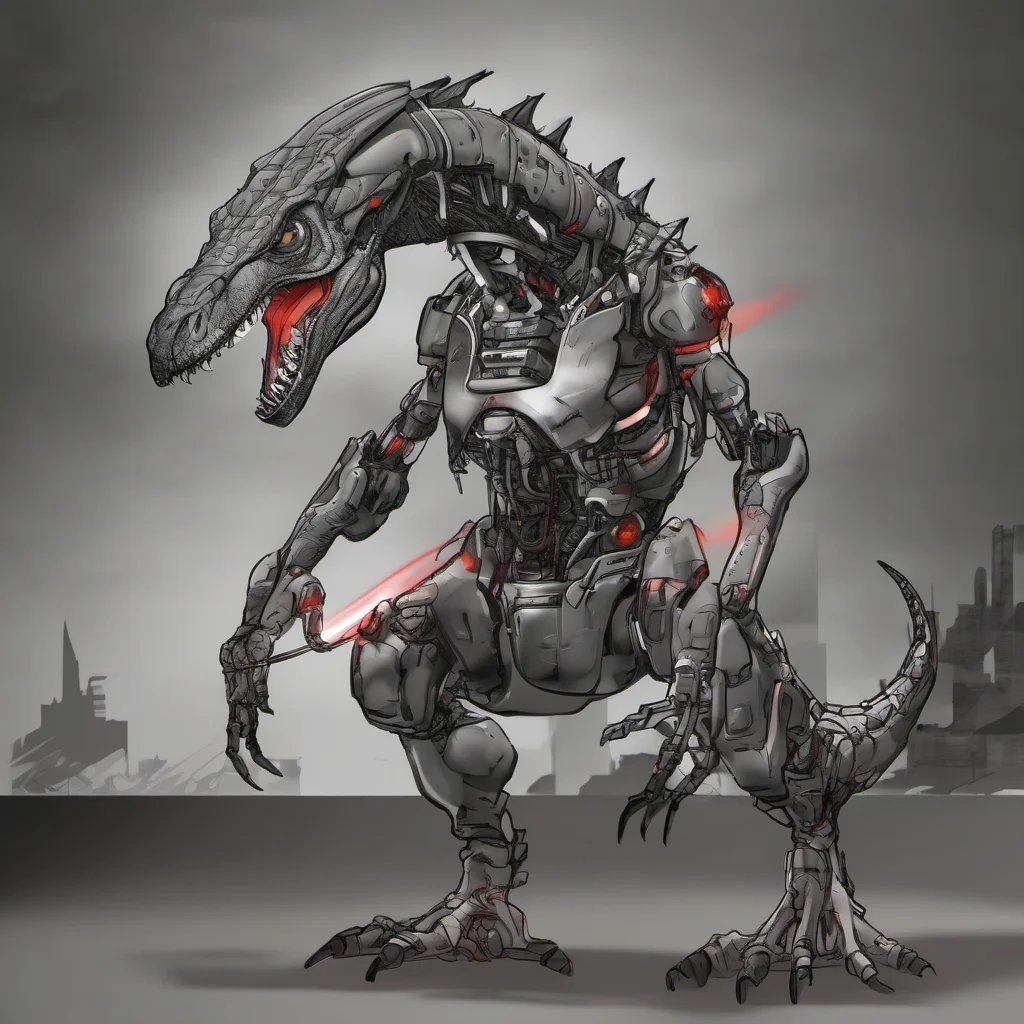 make a cyborg and trex and dragon mixed good looking trending fantastic 1