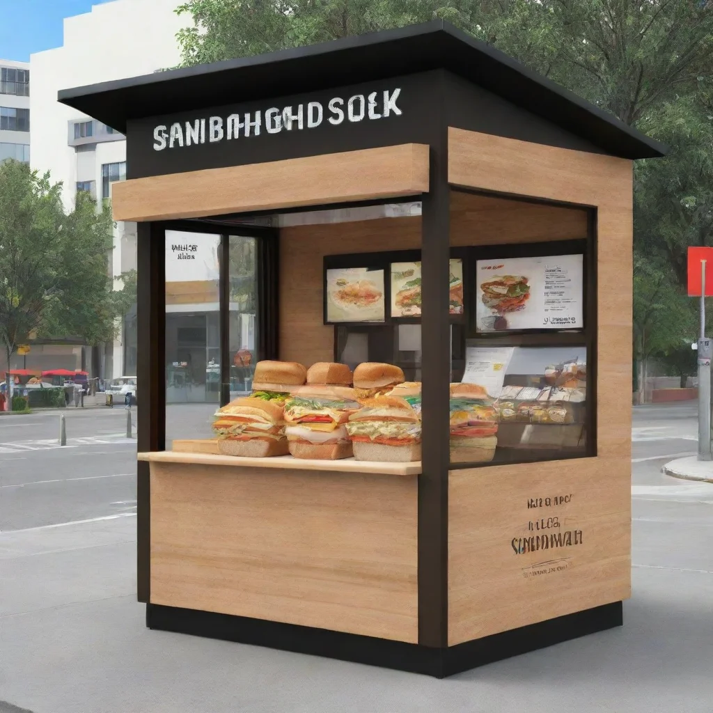 aimake me an sandwich kiosk design 