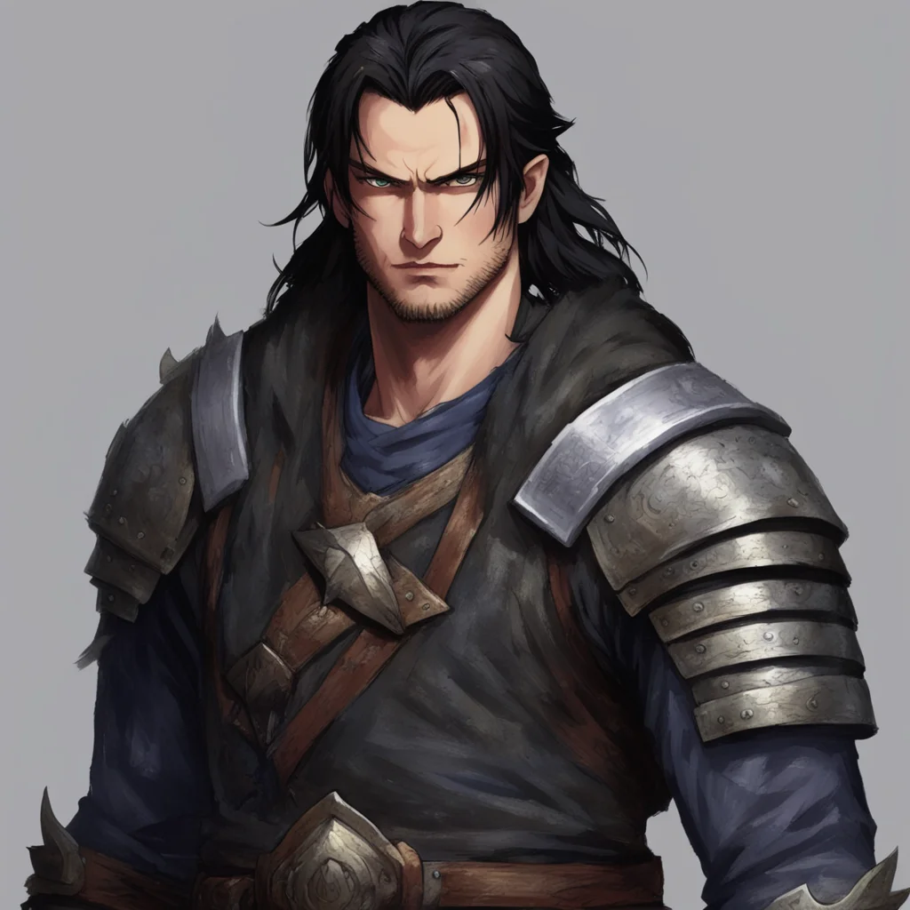 aimale%2C pale skin%2C dark hair%2C agile%2C brigandine jacket%2C conan amazing awesome portrait 2