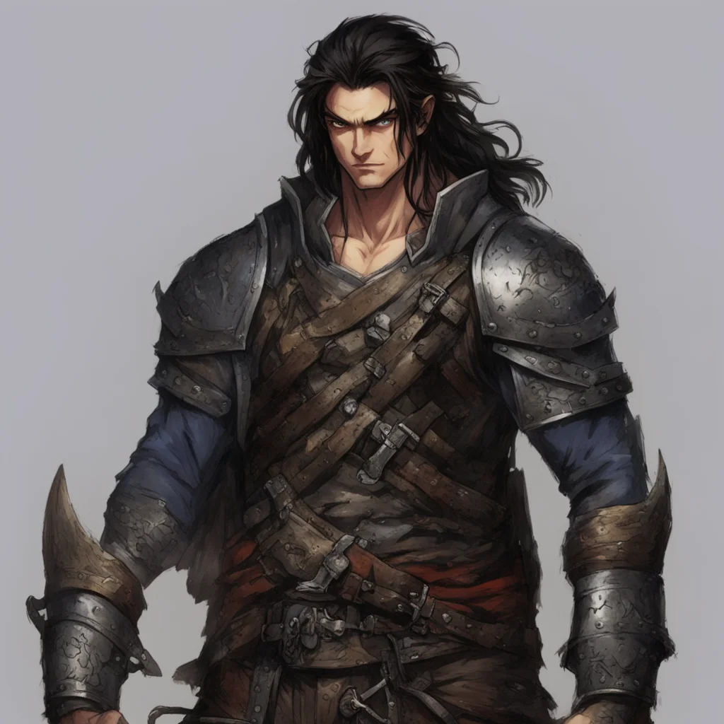aimale%2C pale skin%2C dark hair%2C agile%2C brigandine jacket%2C conan good looking trending fantastic 1