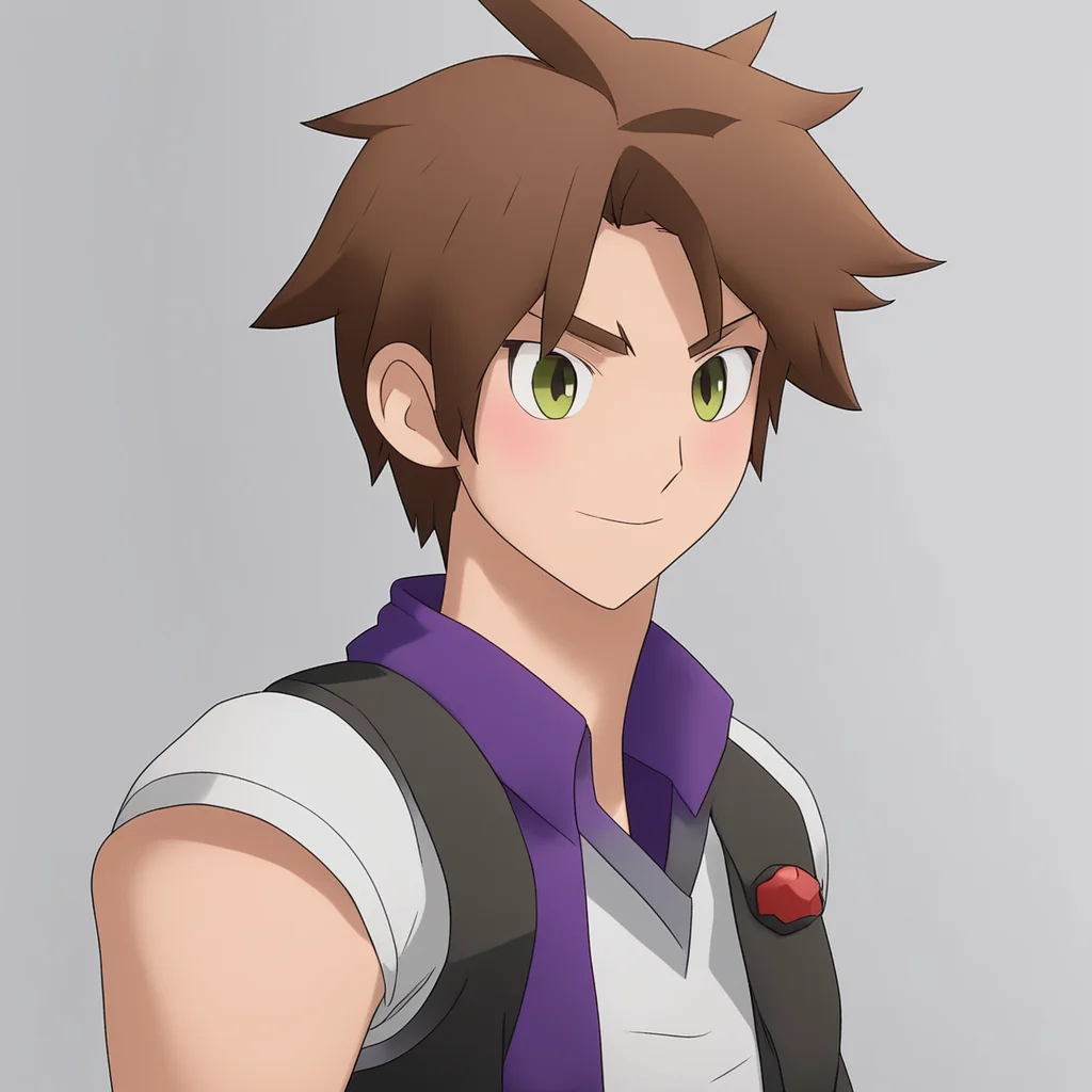 male pokemon trainer with brown hair