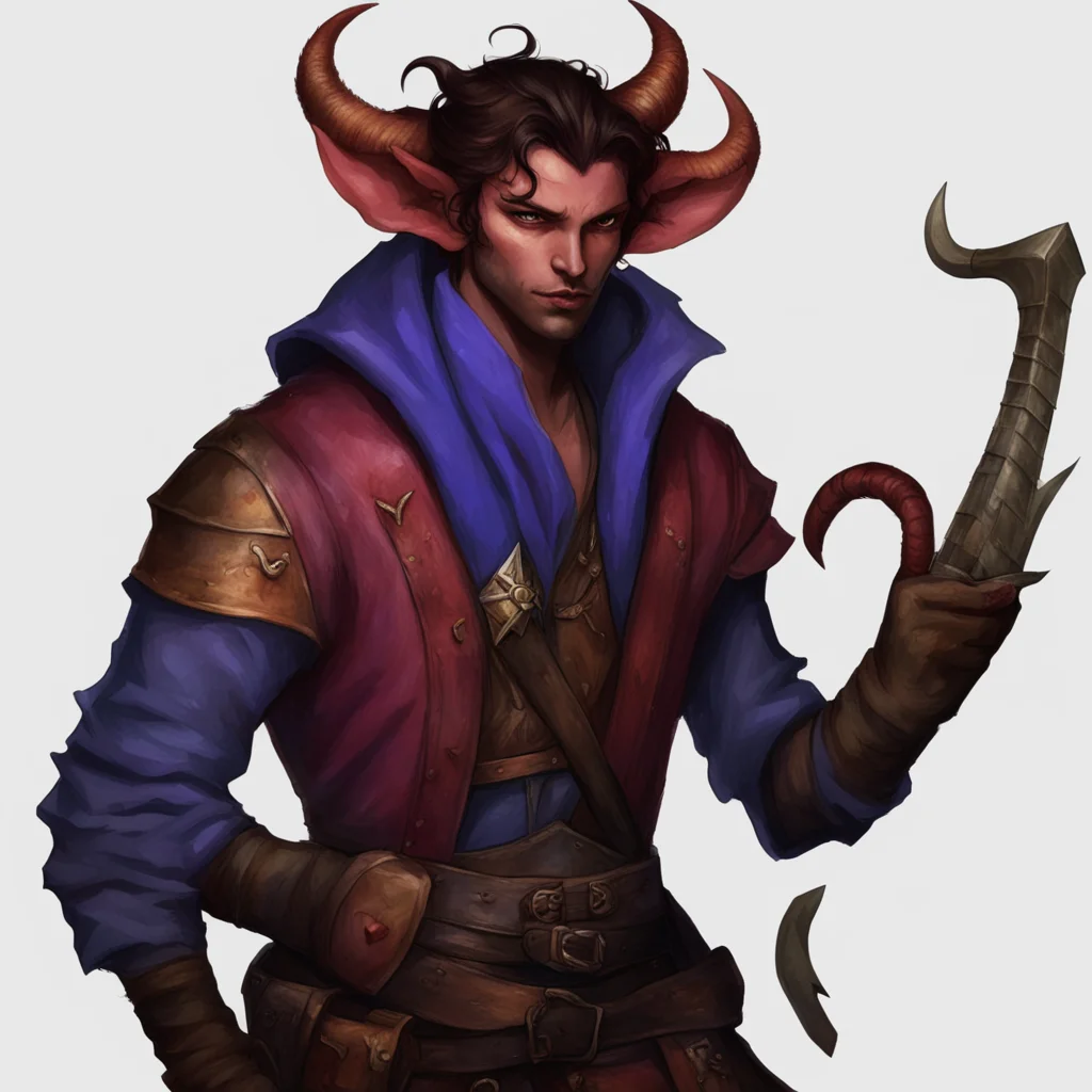 male tiefling bard amazing awesome portrait 2