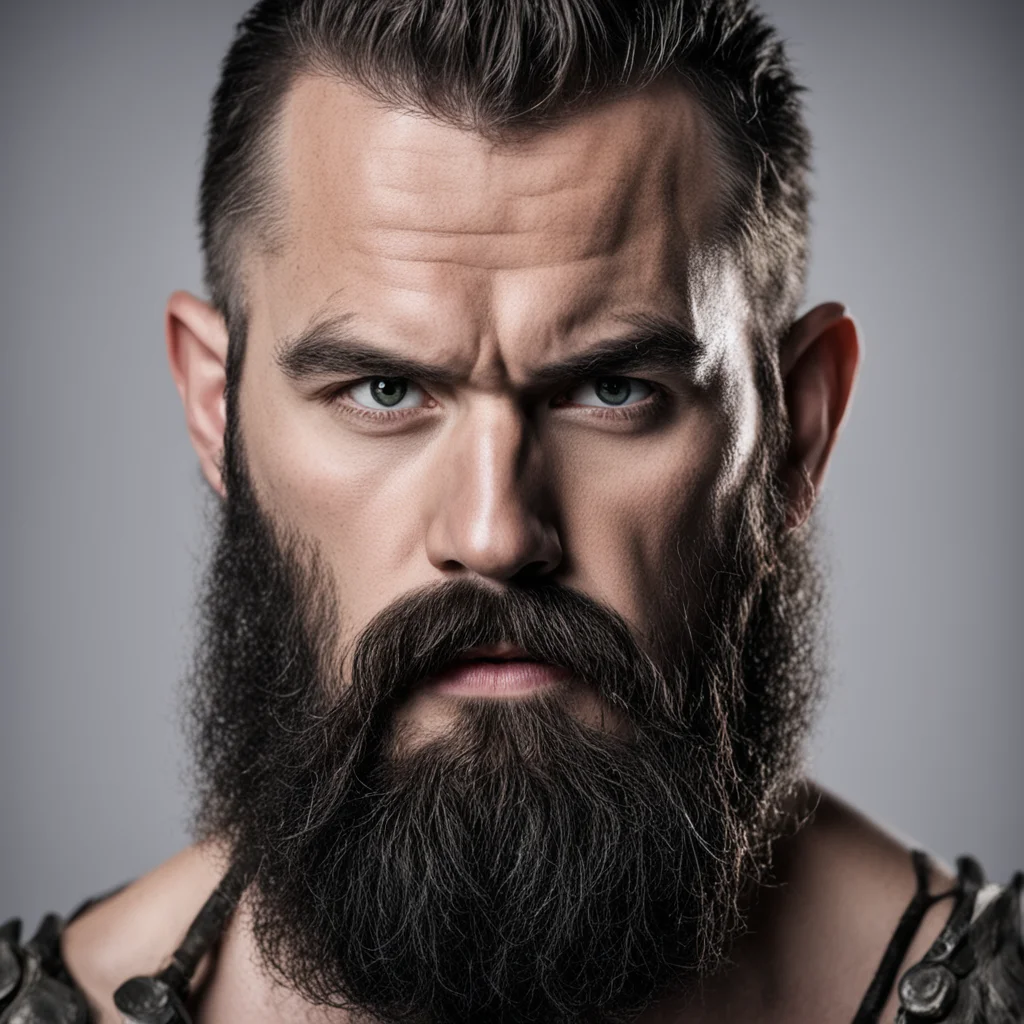 man warrior beard amazing awesome portrait 2