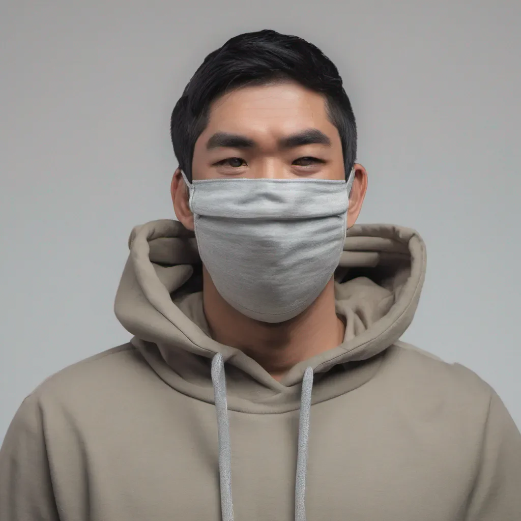 man wearing a mask and a hoodie amazing awesome portrait 2