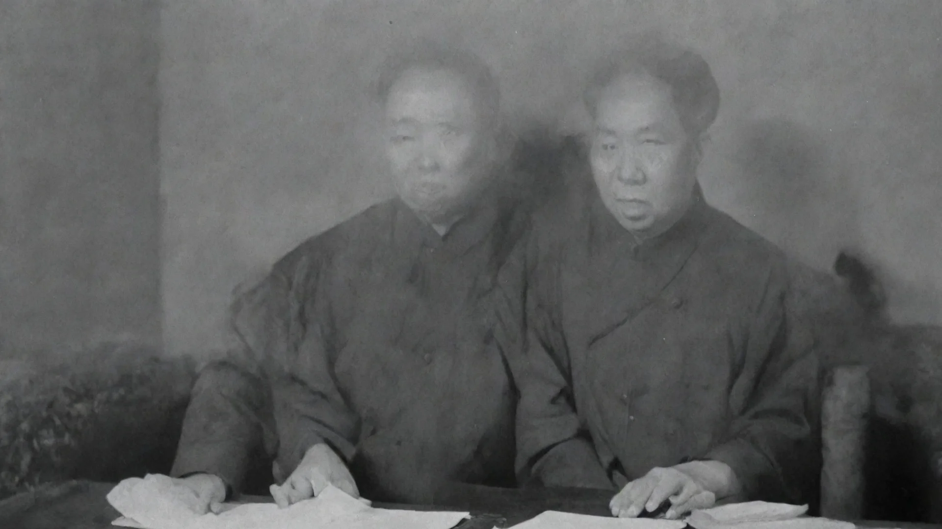 mao zedong in a chinese 1960 wide