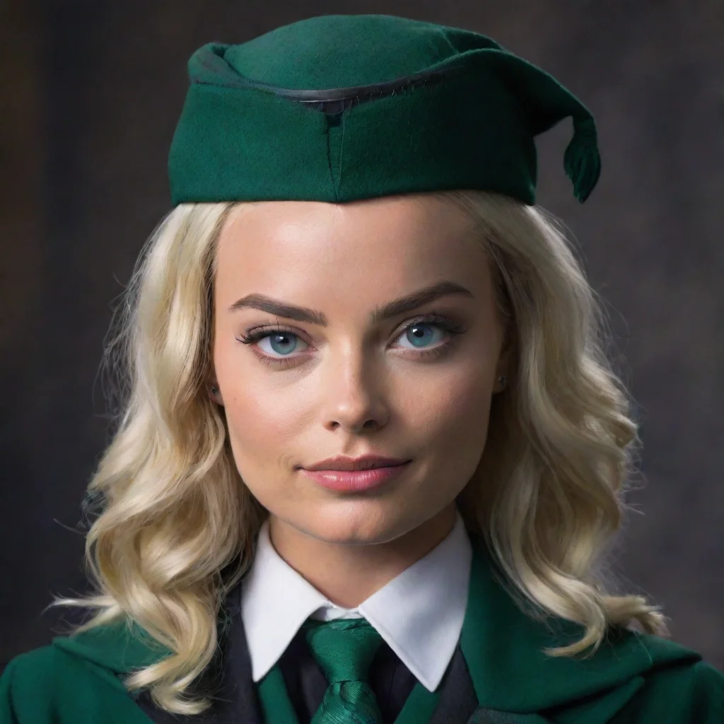 aimargot robbie as a slytherin