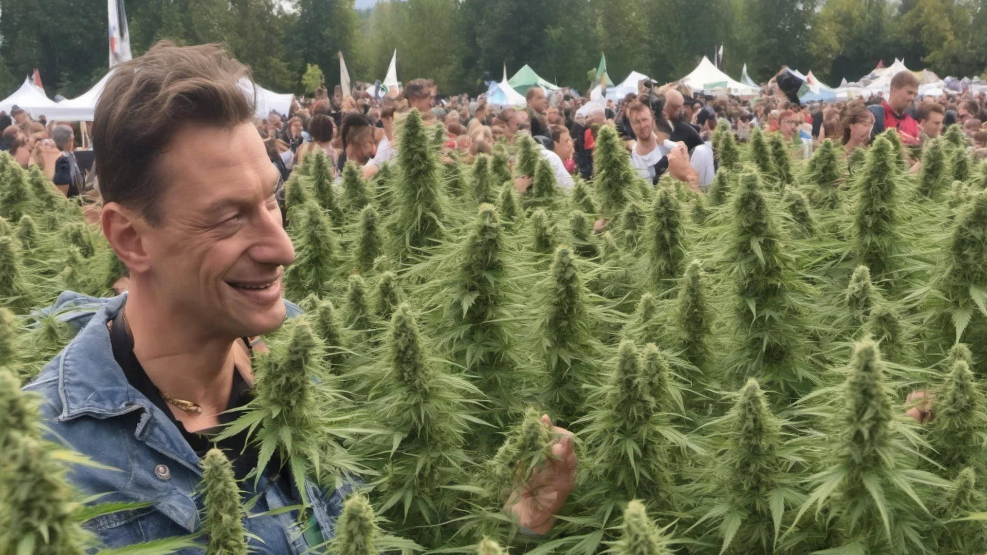 aimarkus s%C3%B6der legalisiert cannabis in bayern %2C bekanntgabe auf dem oktoberfest %2C die besucher feiern s%C3%B6der %2C echtes foto amazing awesome portrait 2 wide
