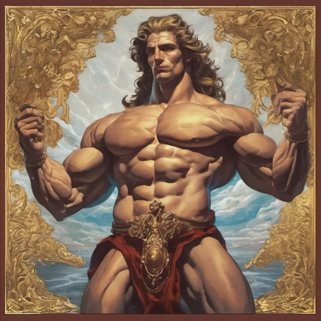 masculine majestic god muscular