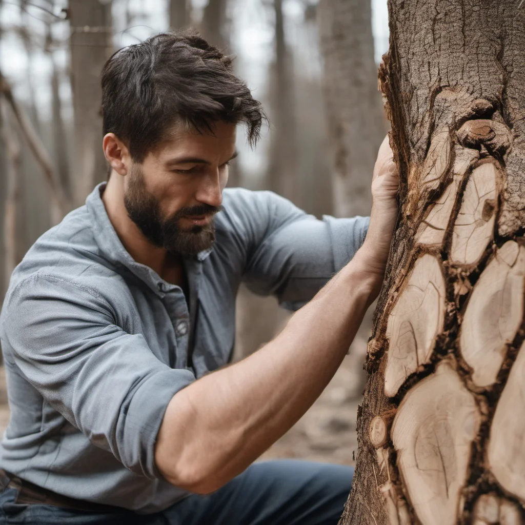 aimasculine man chopping tree good looking trending fantastic 1