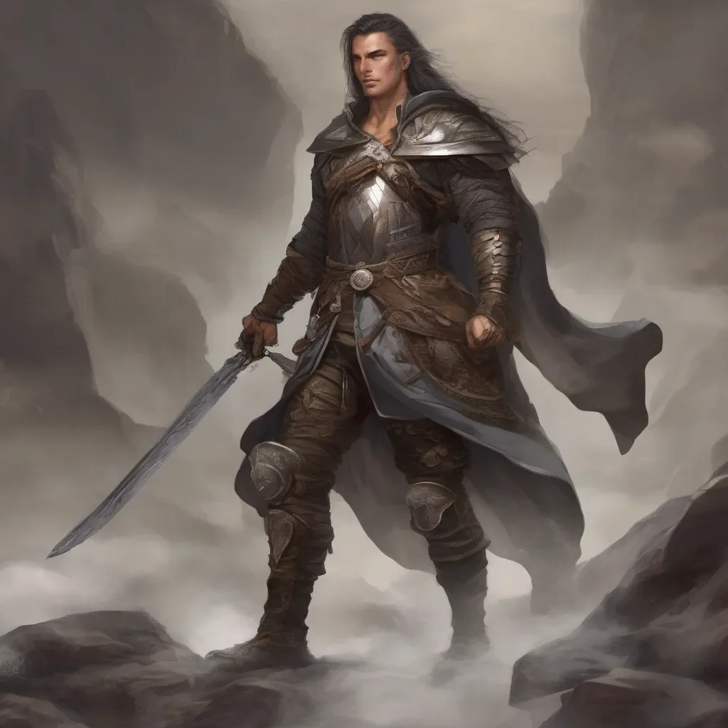 masculine warrior fantasy art wanderer