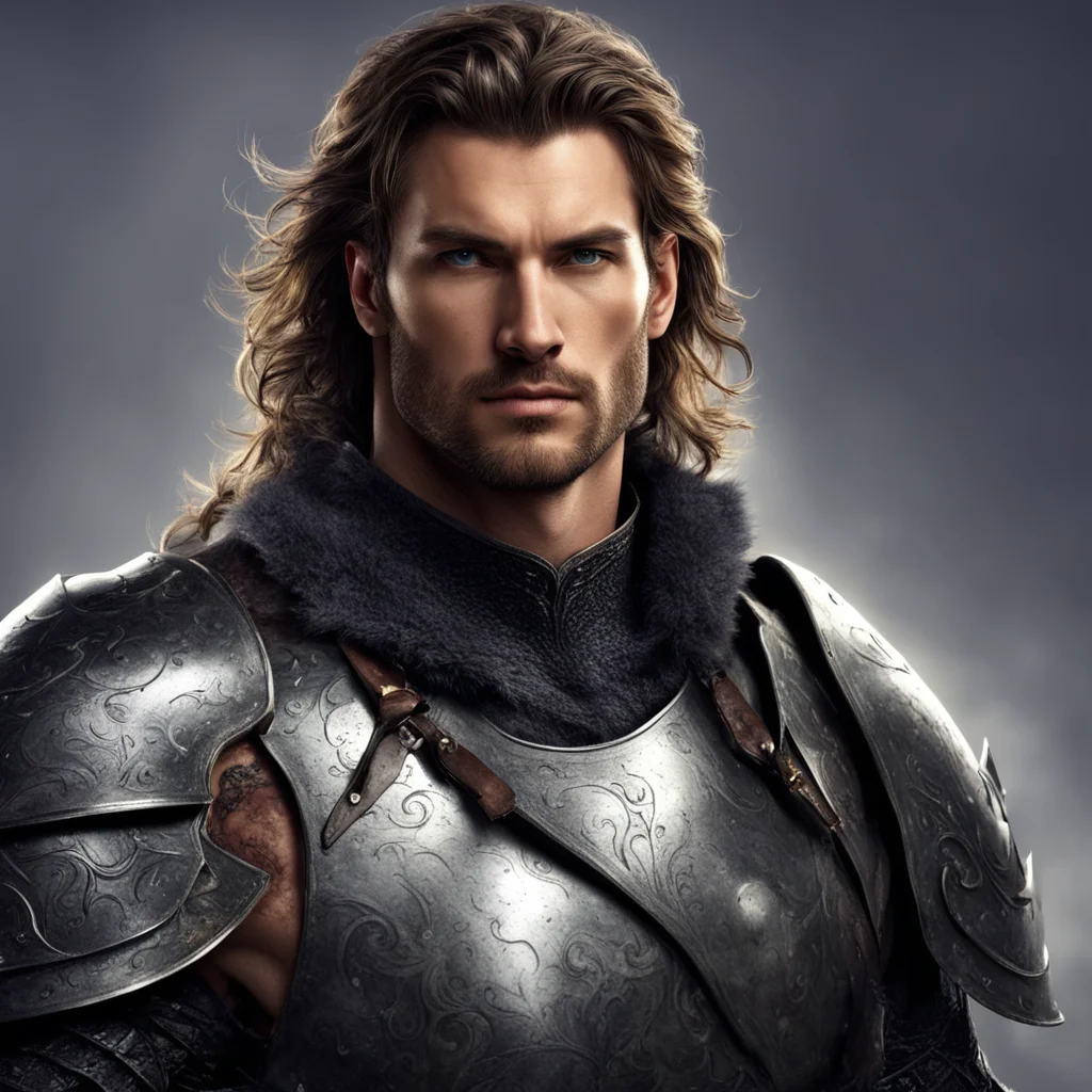 aimasculine warrior knight handsome fantasy