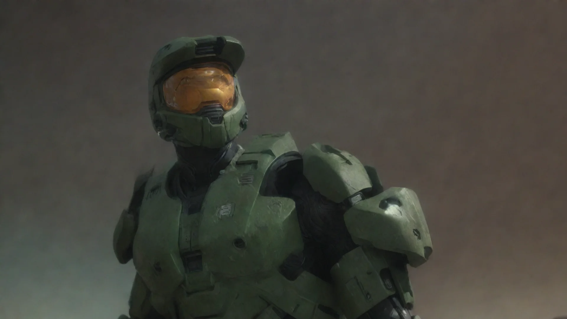 master chief with earth behind him wide