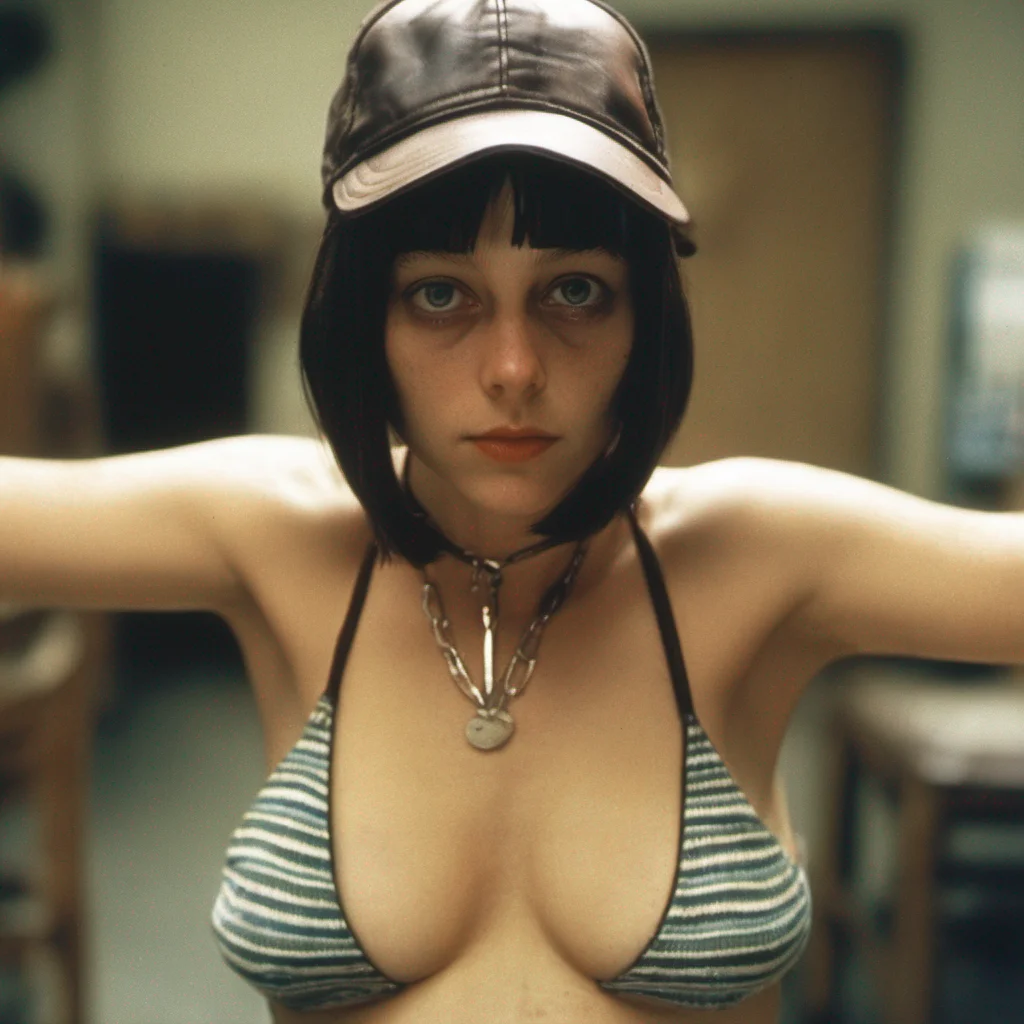 aimathilda from the movie leon the professional %2C looking up into the camera %2C bikini confident engaging wow artstation art 3