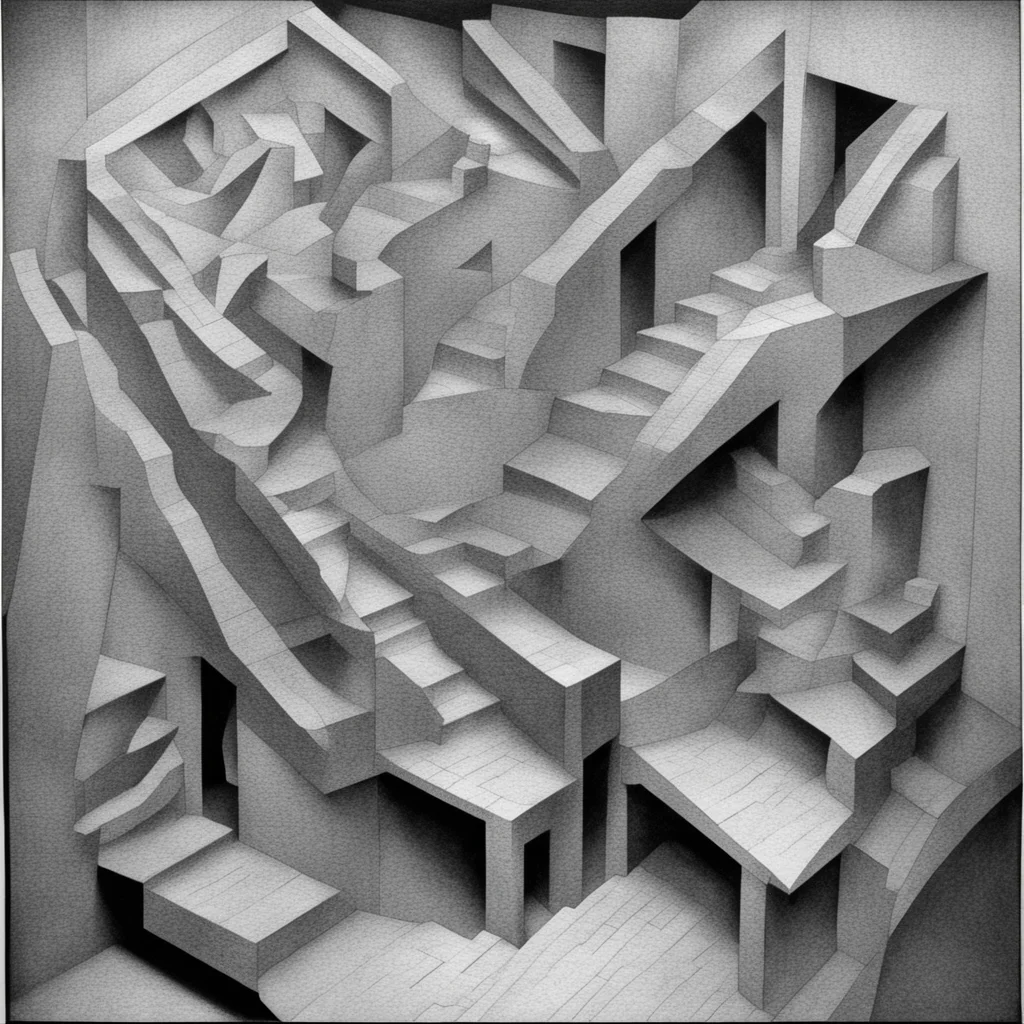 aimc escher style stairs  amazing awesome portrait 2