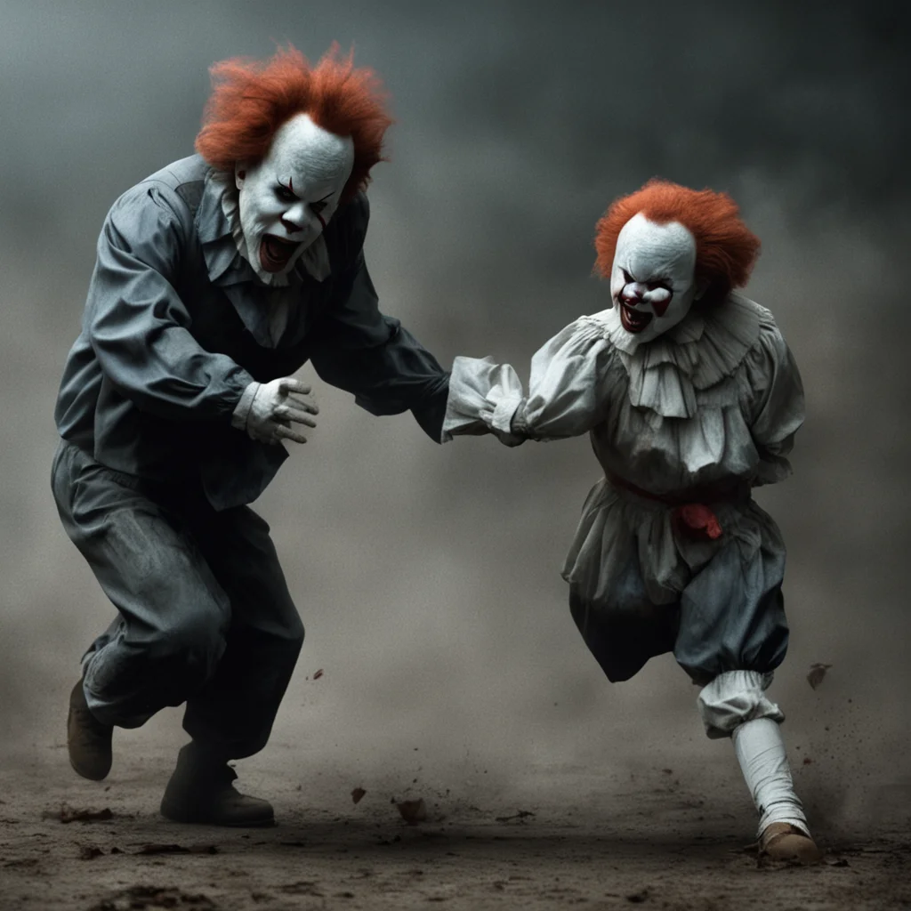 michael myers attacking pennywise