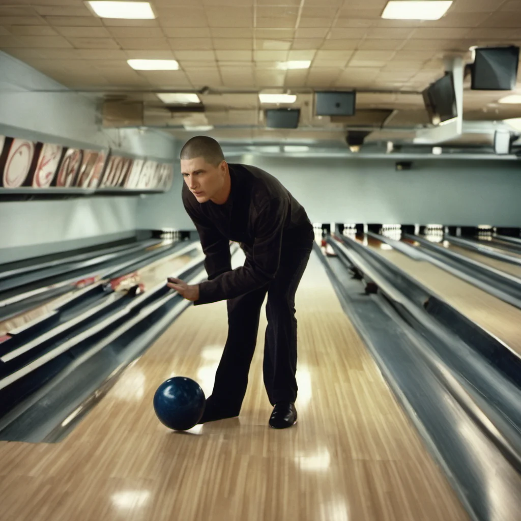 aimichael scofield playing bowling ball good looking trending fantastic 1