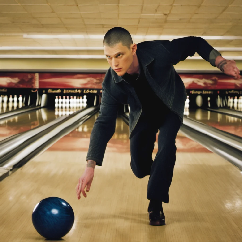 michael scofield playing bowling ball
