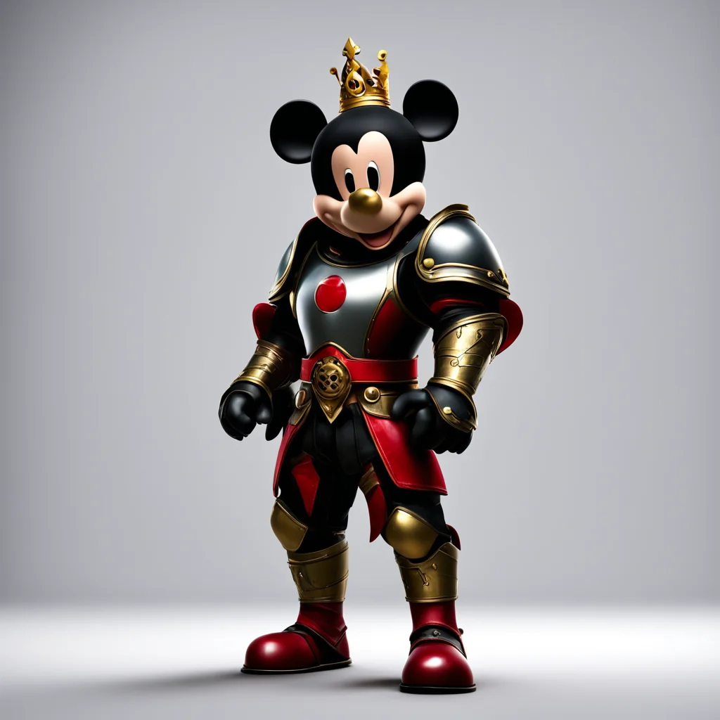 mickey mouse epic armour pose character cinematic king