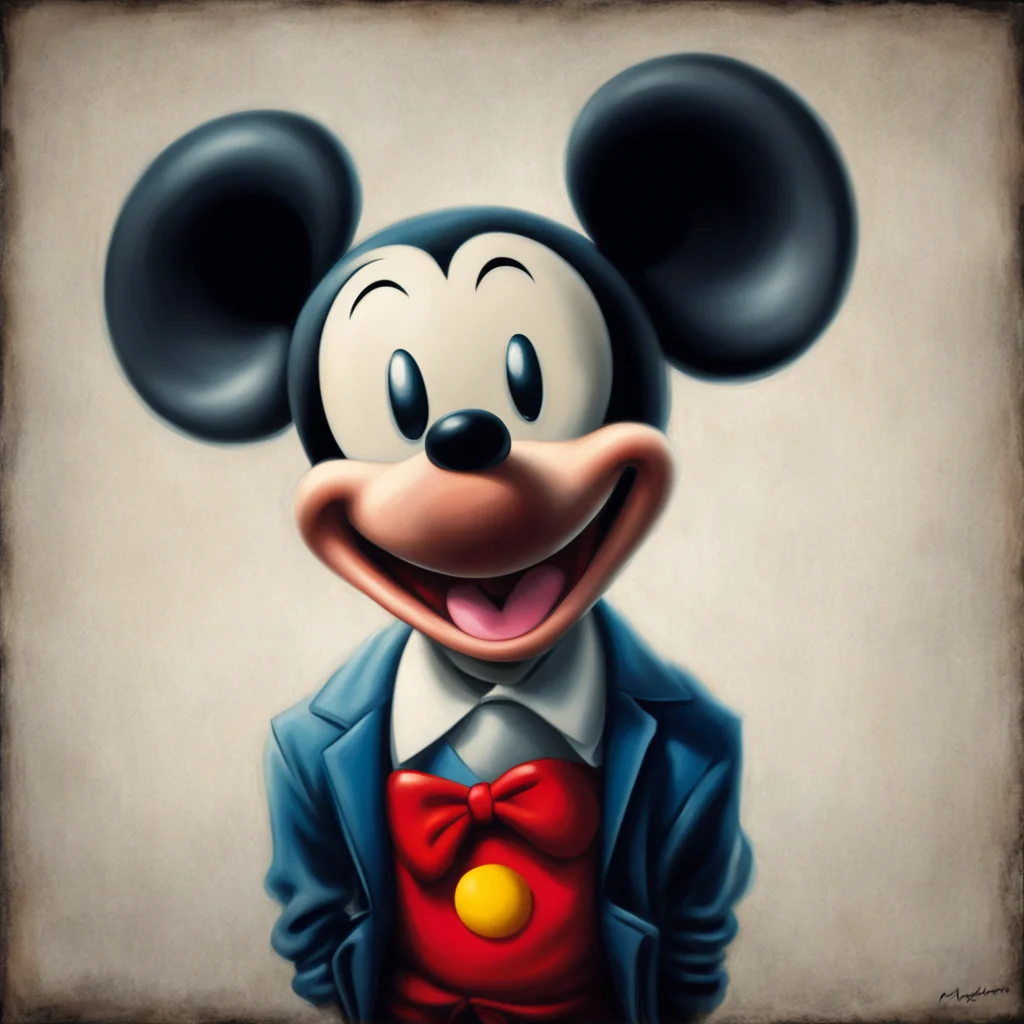 mickey mouse portrait  michael kvium good looking trending fantastic 1