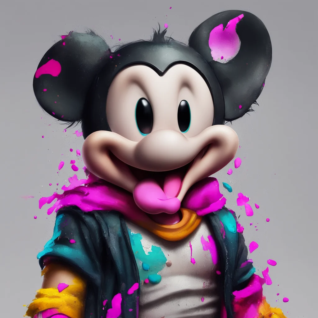 mickey mouse ripped abs intense artstation trending full character colorful portrait amazing awesome portrait 2