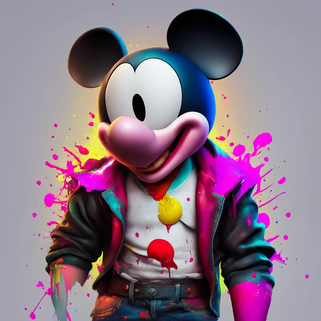 aimickey mouse ripped abs intense artstation trending full character colorful portrait good looking trending fantastic 1