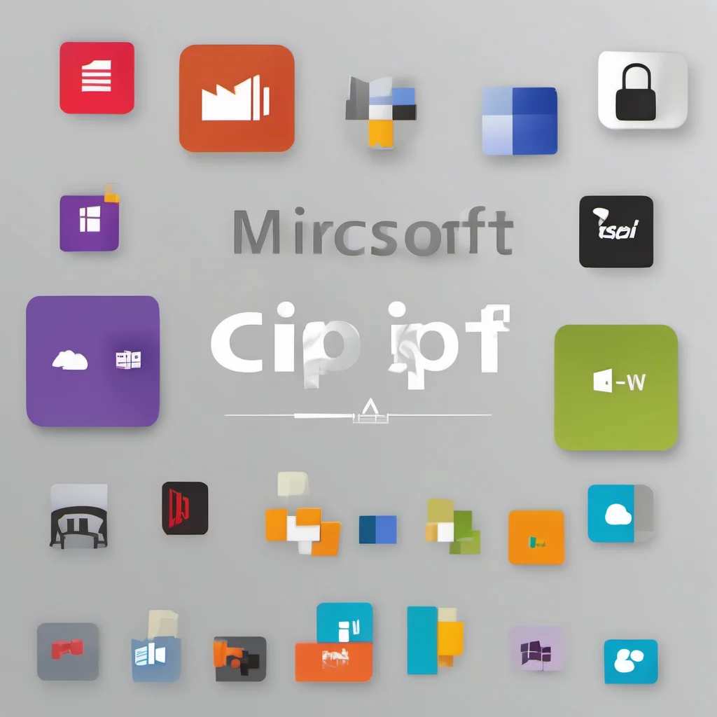 aimicrosoft clip video streaming service icon logo minimalistic amazing awesome portrait 2