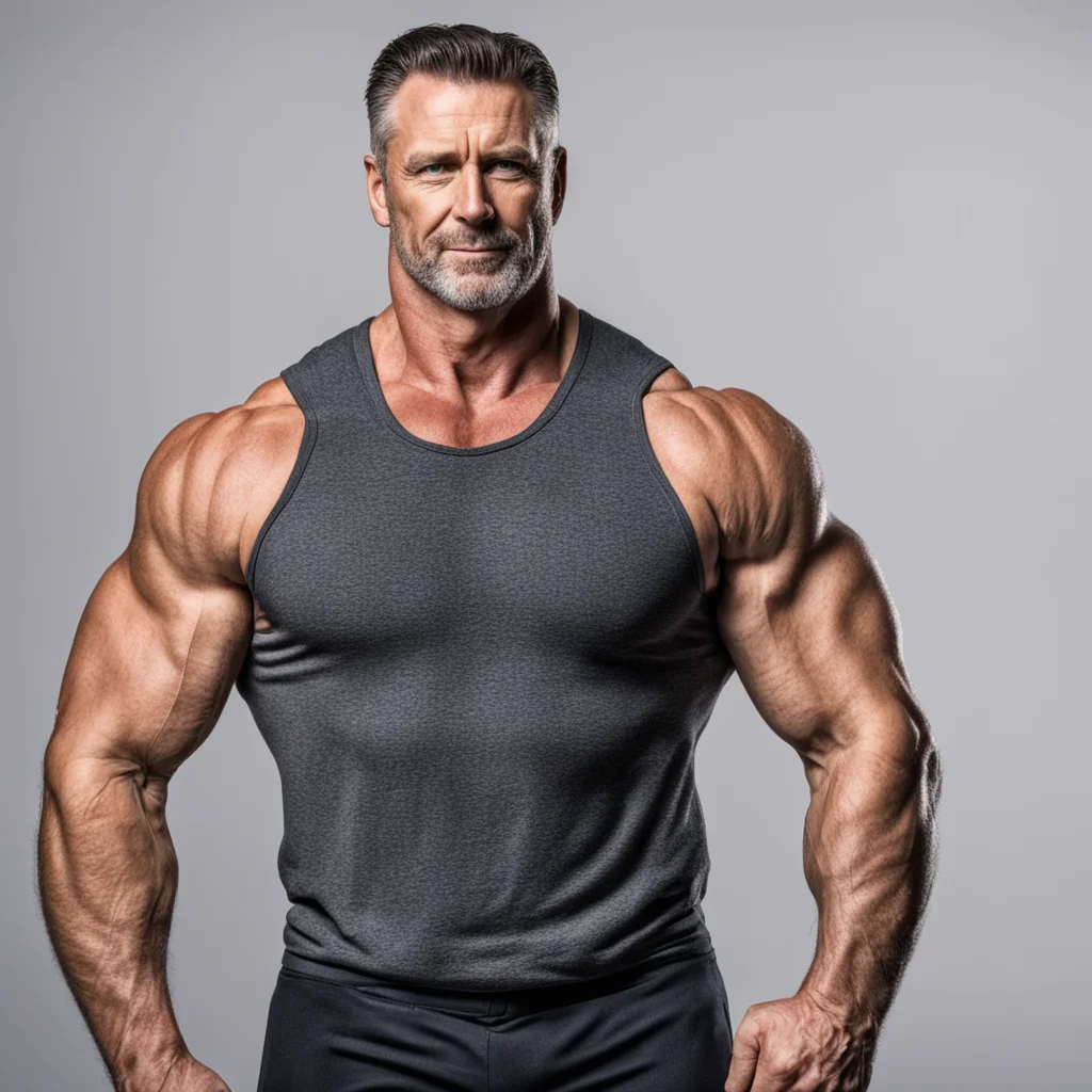 aimiddle aged musculer man  amazing awesome portrait 2