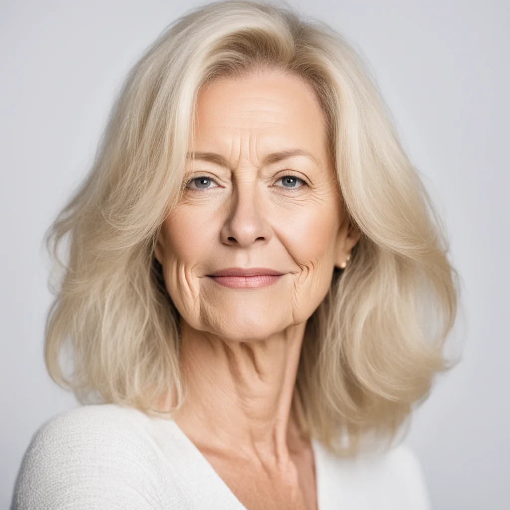 aimiddle aged woman with blone hair