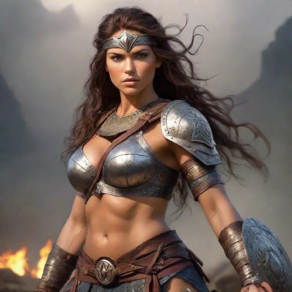 mighty warrior woman beautiful 
