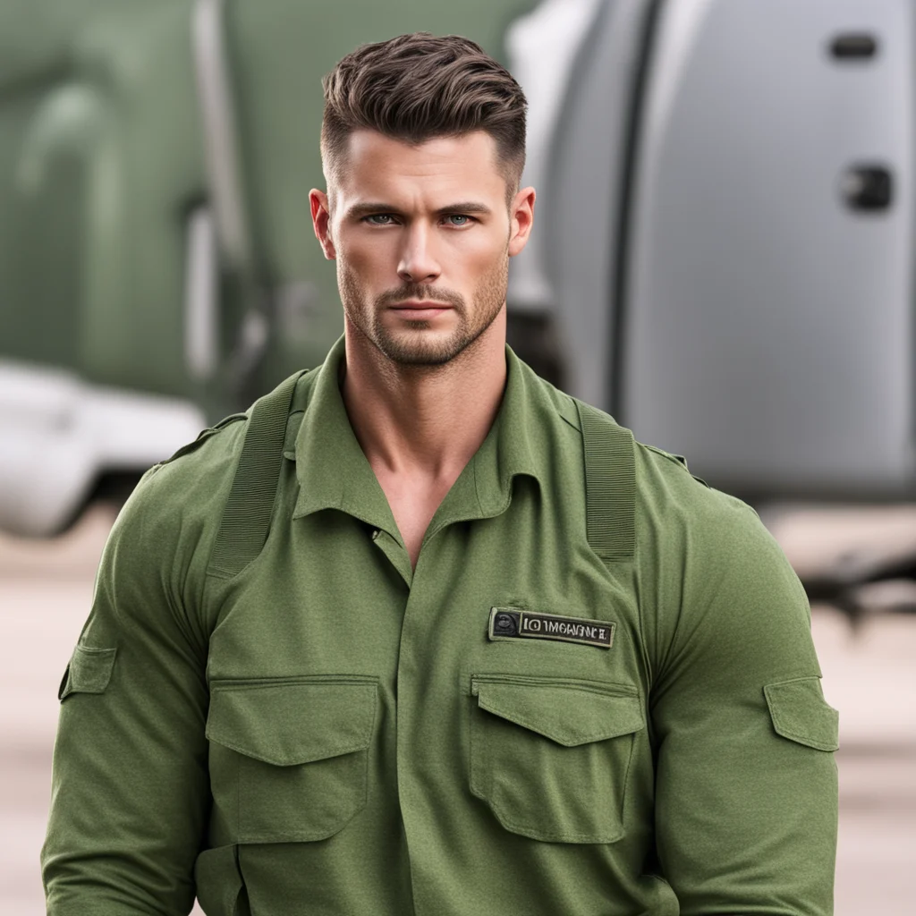 military man romance novel military hunk returning home strong character portrait kindhearted short hair strong masculine