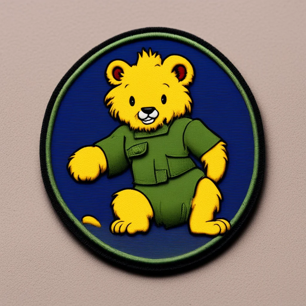 military patch with the dutch national lion hitting winnie the pooh good looking trending fantastic 1