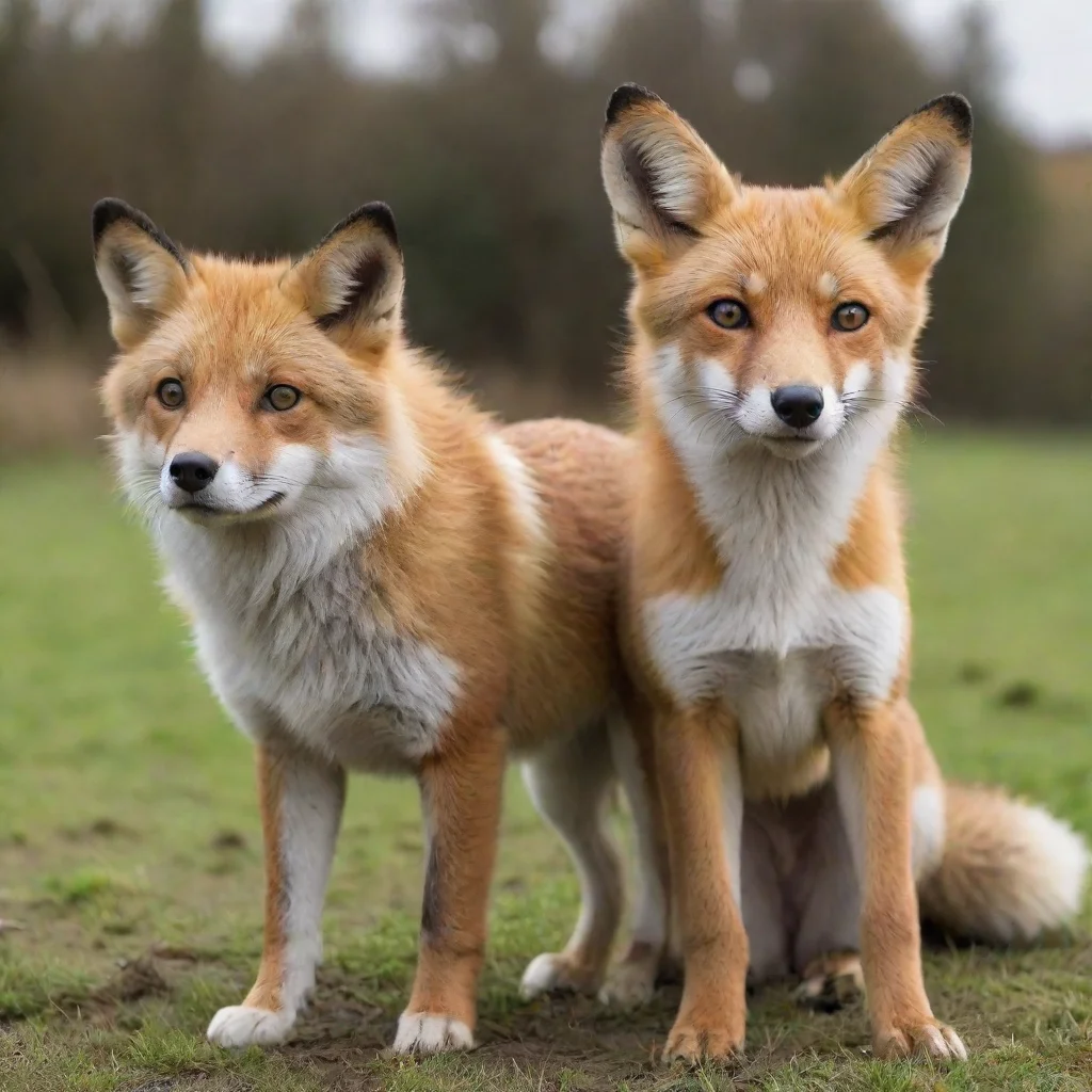aimix of dog and fox