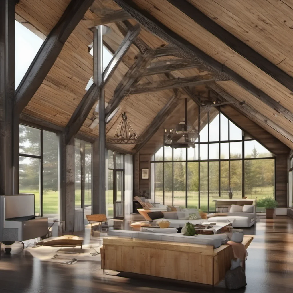 aimodern barn home realistic  amazing awesome portrait 2
