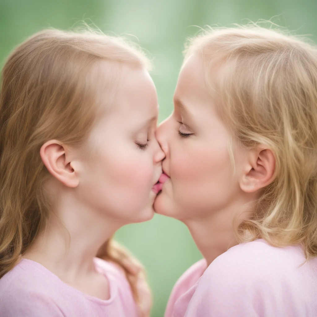 aimother kissing daughter