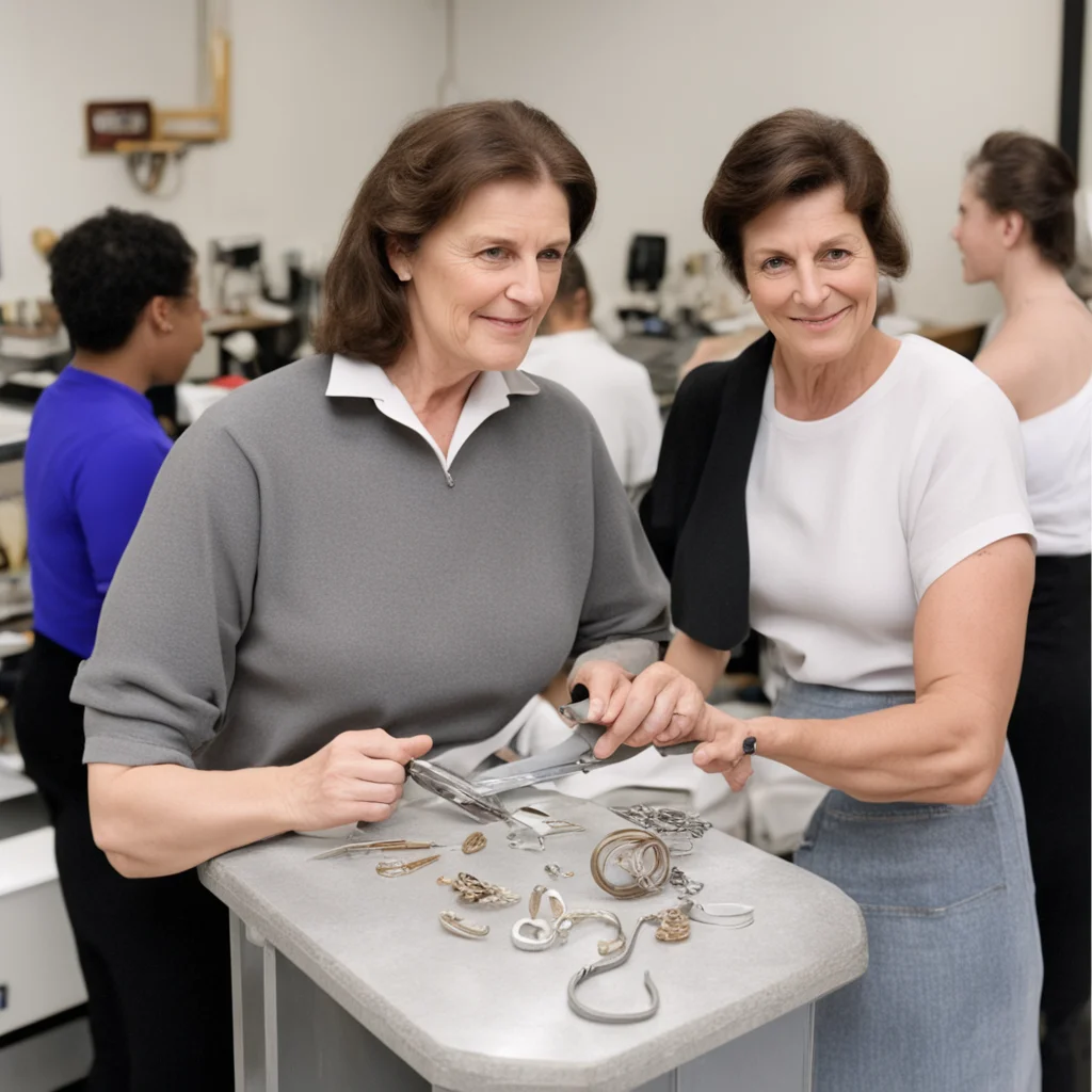 aimrs. ay%C5%9Fe%2C a teacher at a jewelry school%2C shares a memory from her university days about learning the art of cutting metals amazing awesome portrait 2