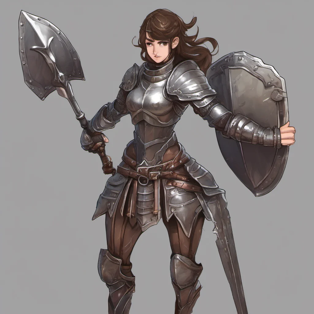 aimuscular female knight