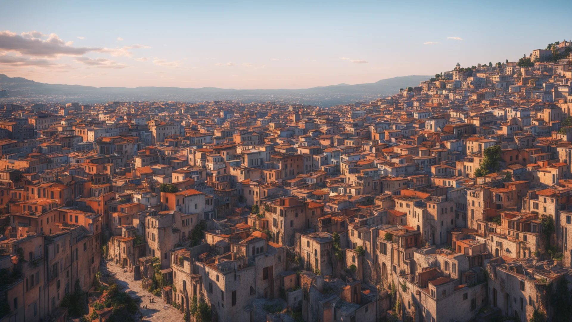 naples italy cityscape cinematic lighting cinematic octane render featured on artstation 8k hd artwork hyperrealistic amazing awesome portrait 2 wide