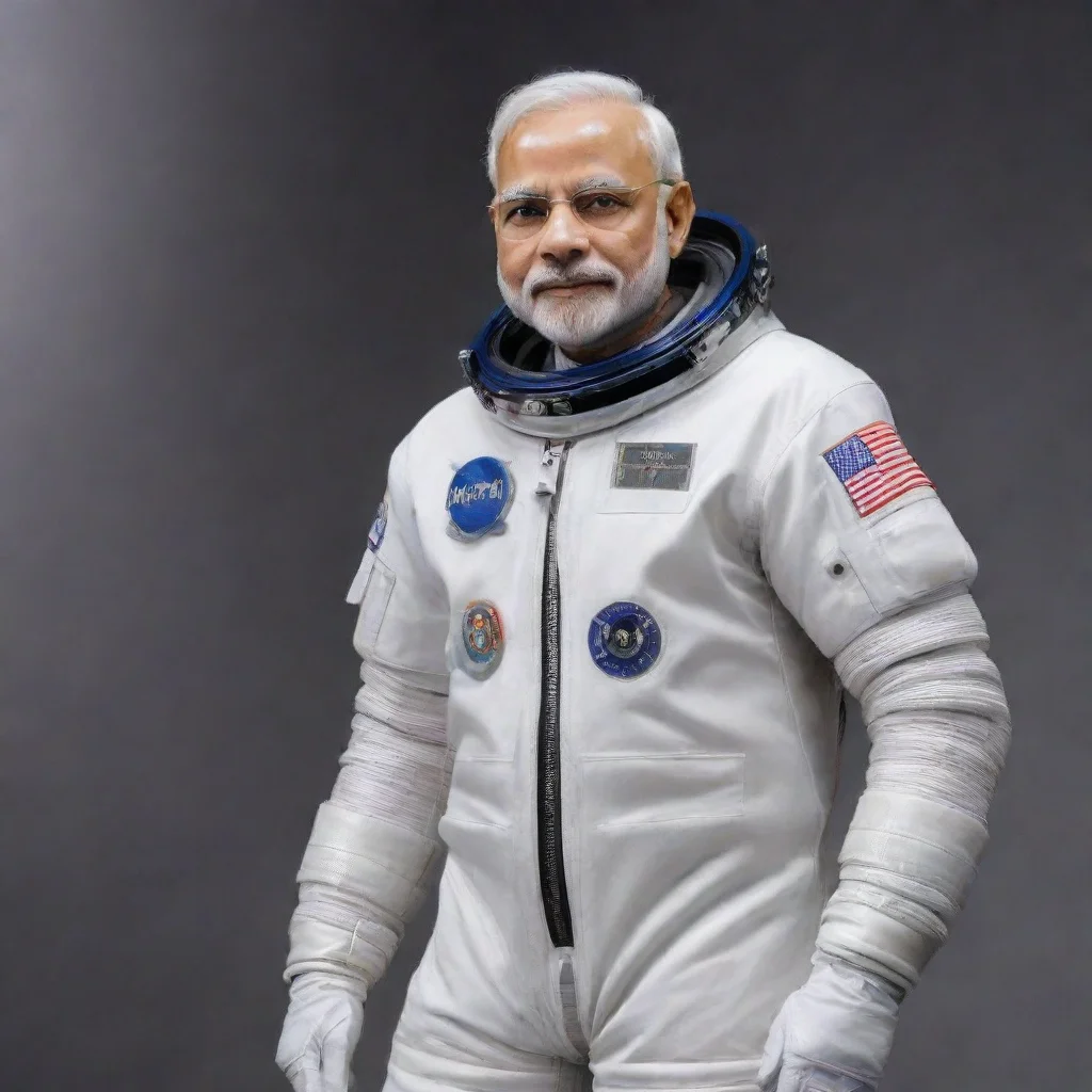 narendra modi in space suit