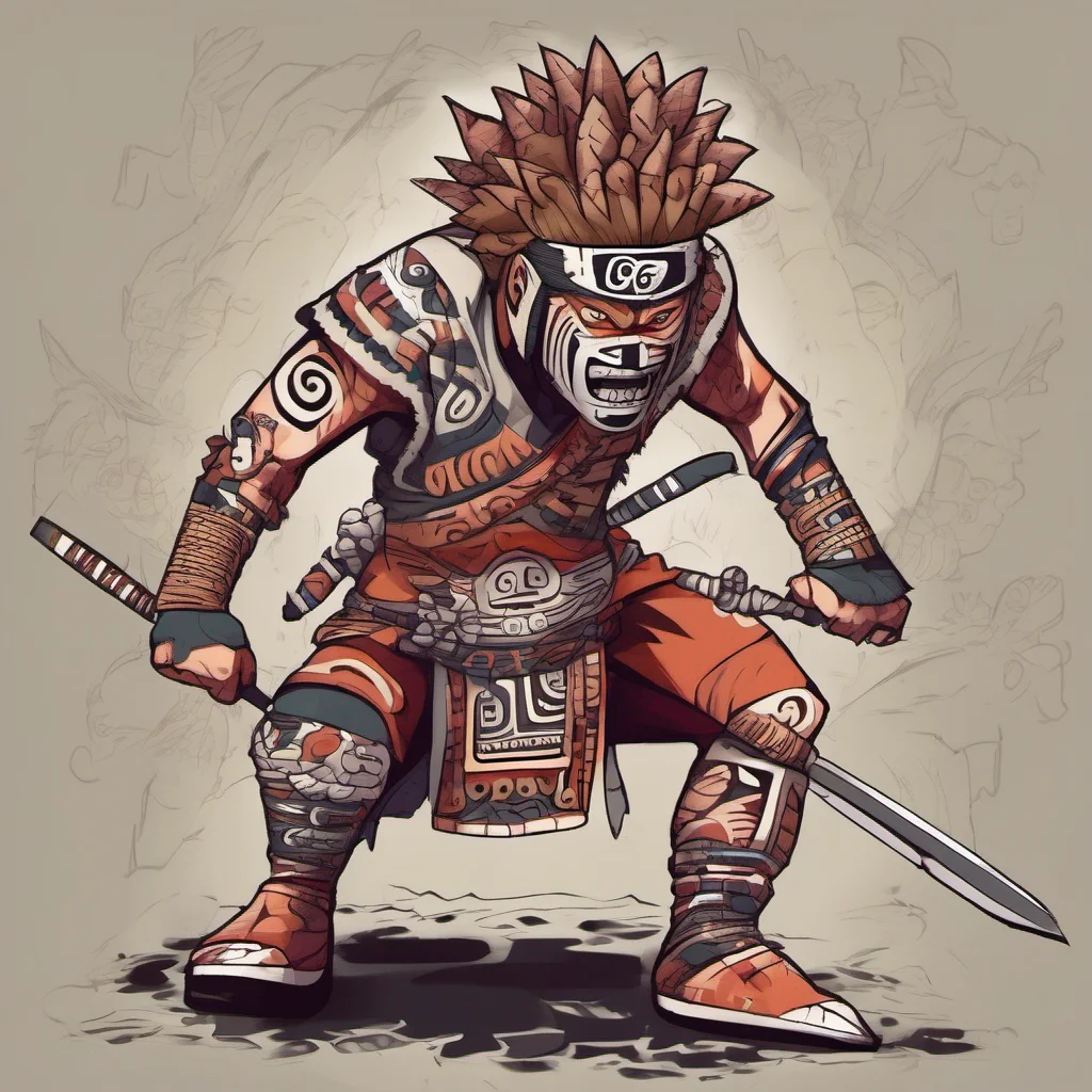 ainaruto aztec warrior style