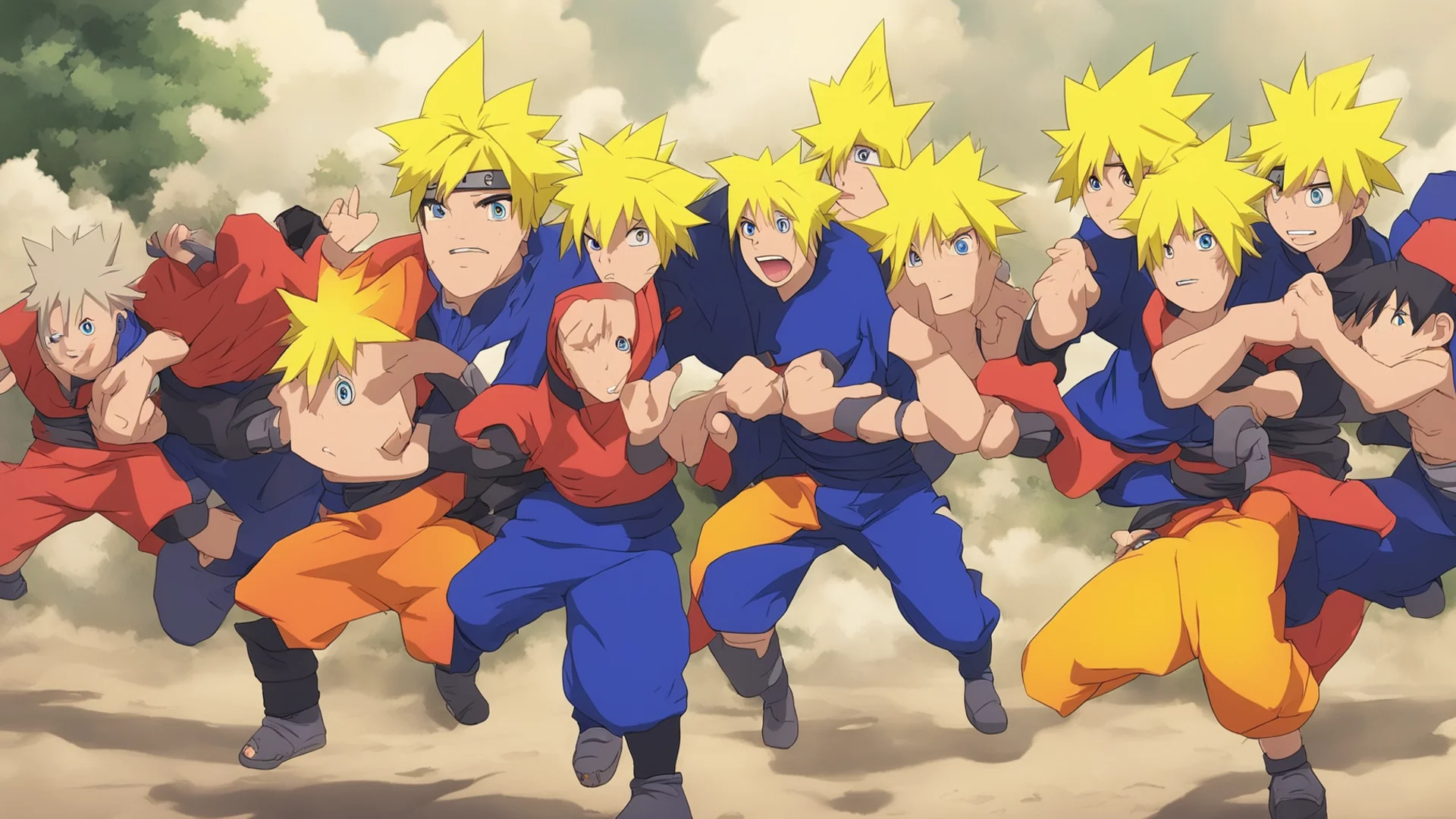 naruto fighting with his friends amazing awesome portrait 2 wide