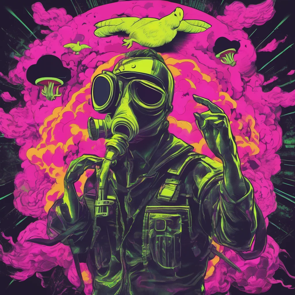 aineon punk%2C peace dove wearing a gasmask in front of a mushroom cloud confident engaging wow artstation art 3