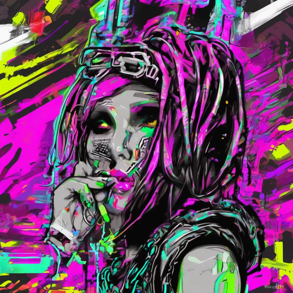 neon punk digital art good looking trending fantastic 1