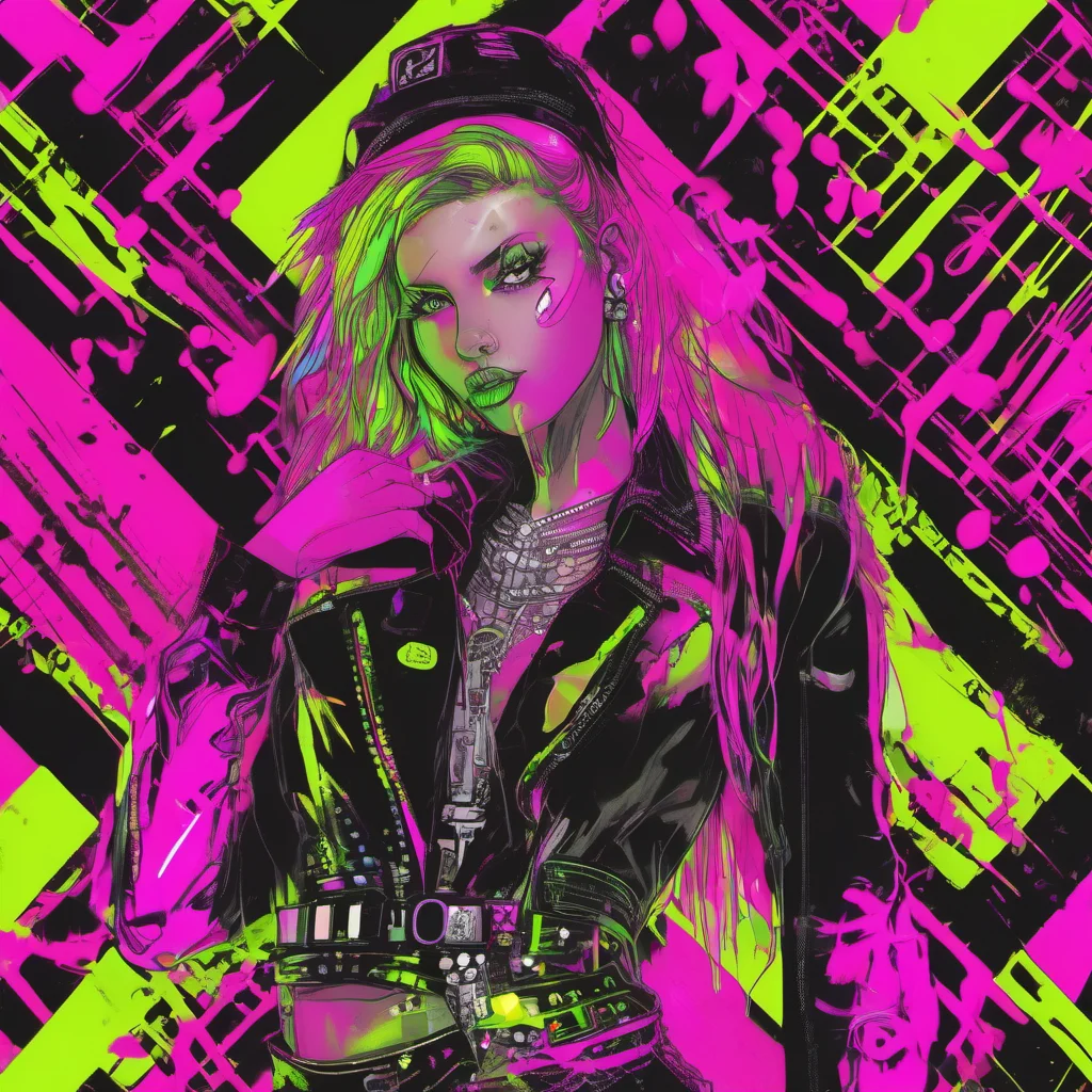 neon punk seductive amazing awesome portrait 2