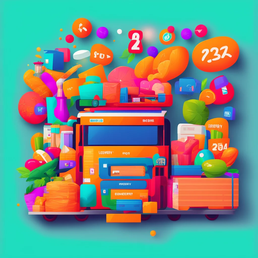 ainew year 2024 greeting card with logistics%2C supply chain%2C multi modal freight and delivery transportation groceries good looking trending fantastic 1