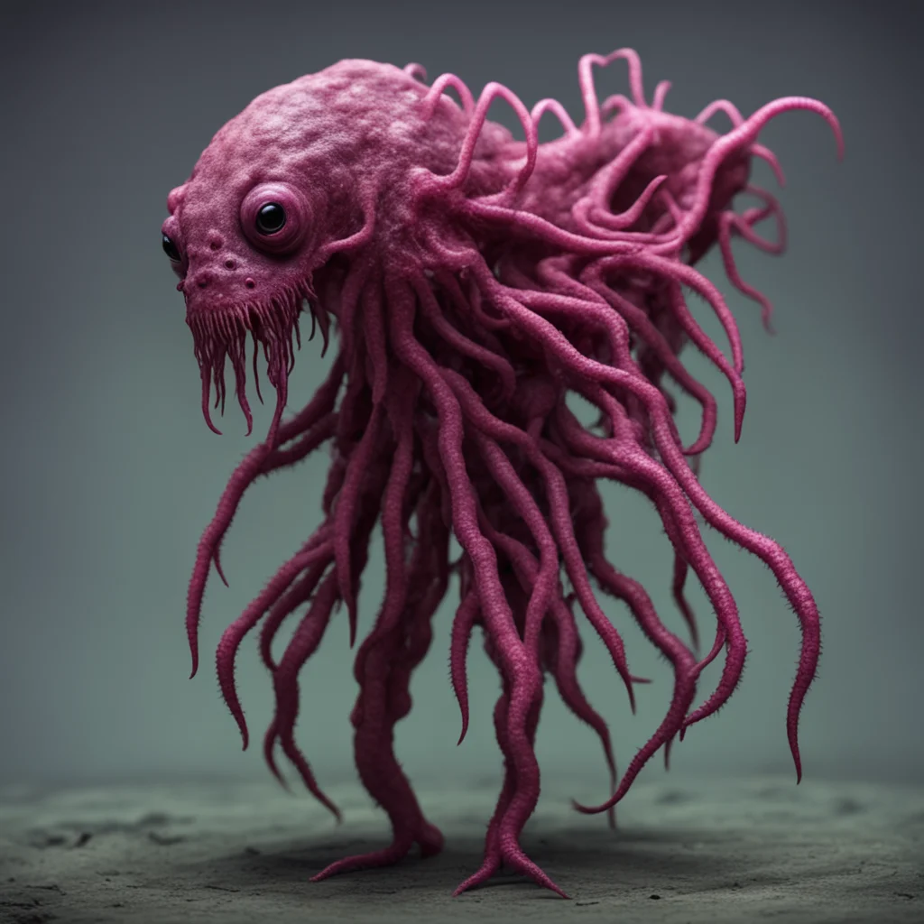 nightmarish creepy humanoid mutant creature made of flatworms confident engaging wow artstation art 3