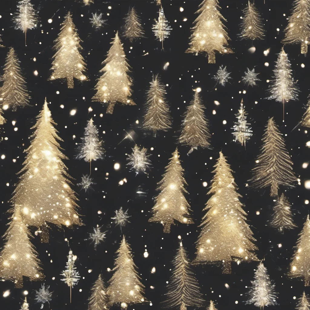 ainnk christmas trees with sparkles 4k quality confident engaging wow artstation art 3